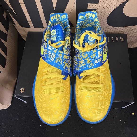 NEW Nike Zoom KD 4 “Scoring Title” 2025 FZ5916-400 Size 10.5 Blue Yellow main image 5